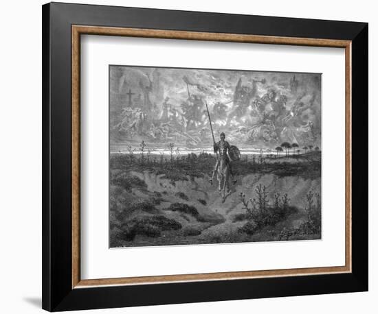 Don Quixote on Horseback-Gustave Doré-Framed Photographic Print