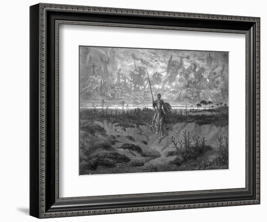 Don Quixote on Horseback-Gustave Doré-Framed Photographic Print