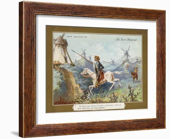 Don Quixote on Horseback-null-Framed Giclee Print