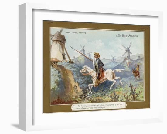 Don Quixote on Horseback-null-Framed Giclee Print