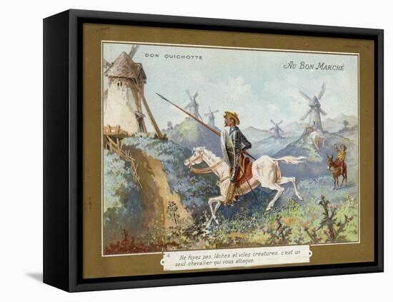 Don Quixote on Horseback-null-Framed Premier Image Canvas