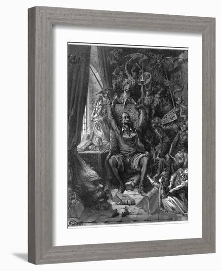 Don Quixote Relives His Past Glories-Gustave Dor?-Framed Photographic Print