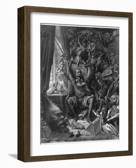 Don Quixote Relives His Past Glories-Gustave Dor?-Framed Photographic Print