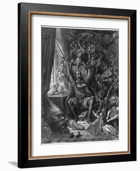 Don Quixote Relives His Past Glories-Gustave Dor?-Framed Photographic Print