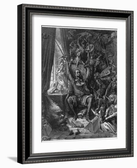 Don Quixote Relives His Past Glories-Gustave Dor?-Framed Photographic Print