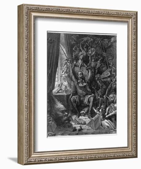 Don Quixote Relives His Past Glories-Gustave Dor?-Framed Photographic Print