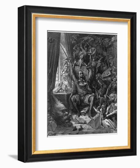 Don Quixote Relives His Past Glories-Gustave Dor?-Framed Photographic Print