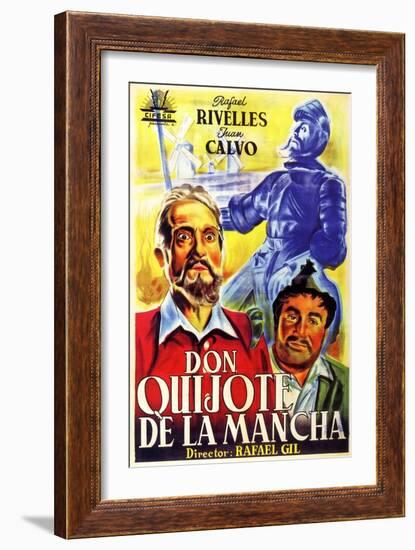 Don Quixote, Spanish Movie Poster, 1934-null-Framed Art Print