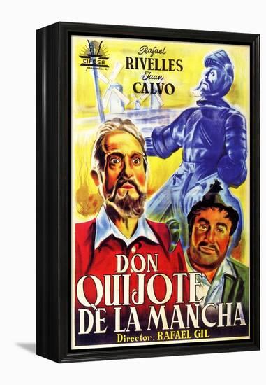 Don Quixote, Spanish Movie Poster, 1934-null-Framed Stretched Canvas