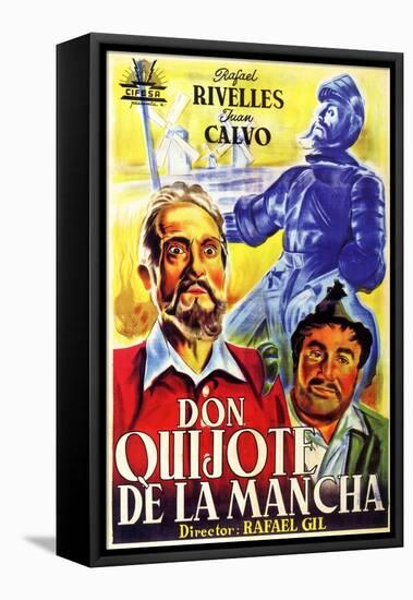 Don Quixote, Spanish Movie Poster, 1934-null-Framed Stretched Canvas