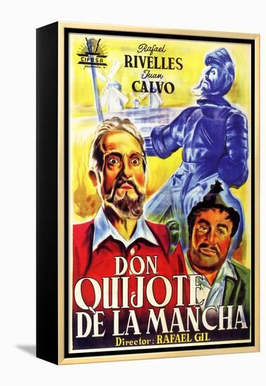 Don Quixote, Spanish Movie Poster, 1934-null-Framed Stretched Canvas