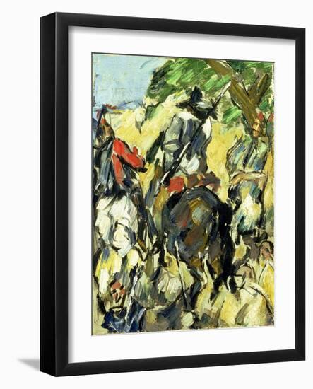 Don Quixote, View from the Back, C.1875-Paul Cézanne-Framed Giclee Print