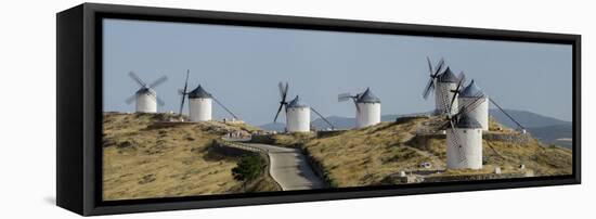 Don Quixote Windmill Panorama, Consuegra, Castile-La Mancha, Spain, Europe-Charles Bowman-Framed Premier Image Canvas