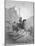 Don Quixote with Sancho Panza Riding Along a Mountain Pass-Gustave Dor?-Mounted Photographic Print