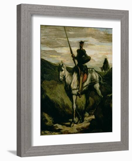 Don Quixote-Honore Daumier-Framed Giclee Print