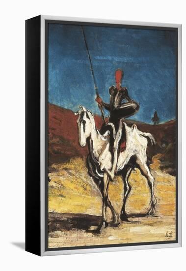 Don Quixote-Honore Daumier-Framed Stretched Canvas