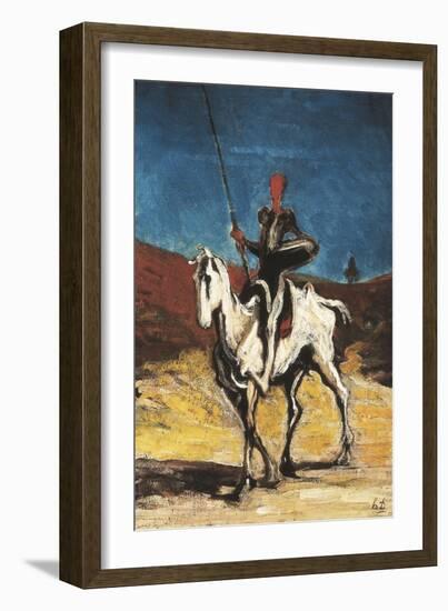 Don Quixote-Honore Daumier-Framed Art Print