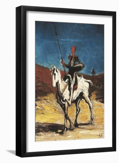 Don Quixote-Honore Daumier-Framed Art Print