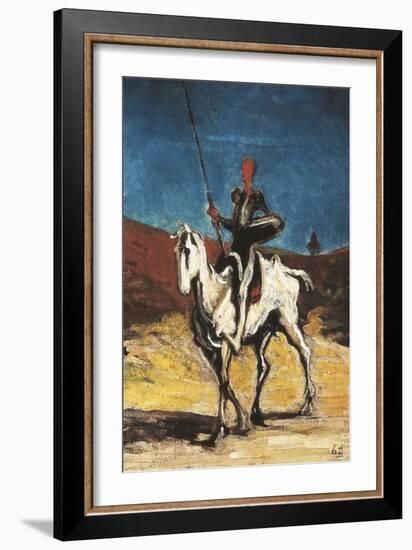 Don Quixote-Honore Daumier-Framed Art Print