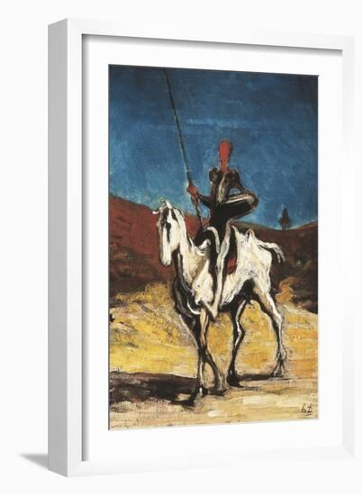 Don Quixote-Honore Daumier-Framed Art Print