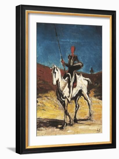 Don Quixote-Honore Daumier-Framed Art Print