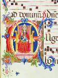 Historiated Initial "E" Depicting St. John the Baptist-Don Simone Camaldolese-Giclee Print