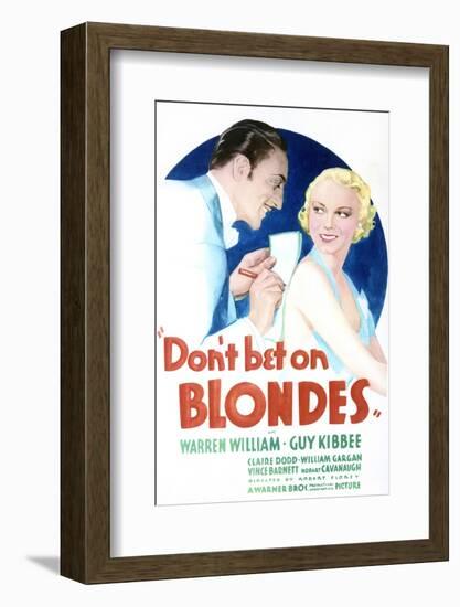 Don't Bet on Blondes - Movie Poster Reproduction-null-Framed Photo