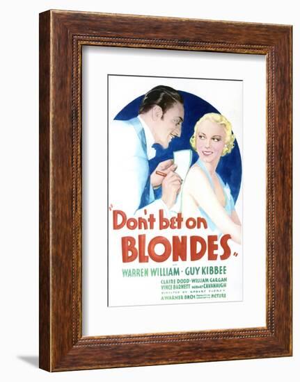 Don't Bet on Blondes - Movie Poster Reproduction-null-Framed Photo