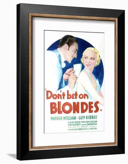 Don't Bet on Blondes - Movie Poster Reproduction-null-Framed Photo