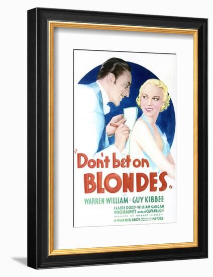 Don't Bet on Blondes - Movie Poster Reproduction-null-Framed Photo