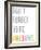 Don't Forget to Be Awesome-Kindred Sol Collective-Framed Art Print