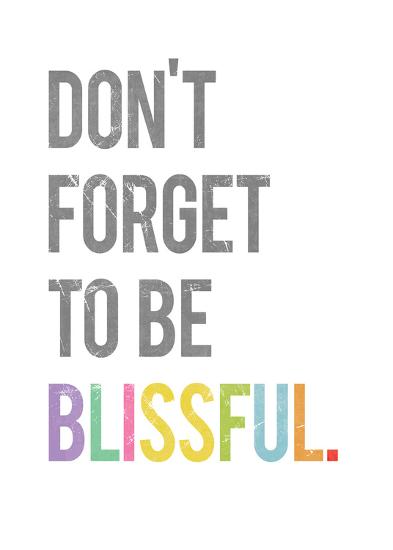 Don't Forget to be Blissful-Kindred Sol Collective-Framed Print Mount