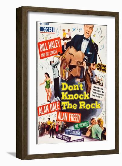 Don't Knock The Rock, Bill Haley, Alan Freed, 1956-null-Framed Premium Giclee Print