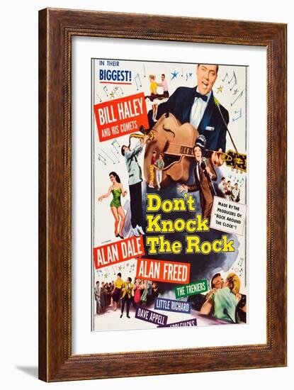 Don't Knock The Rock, Bill Haley, Alan Freed, 1956-null-Framed Premium Giclee Print