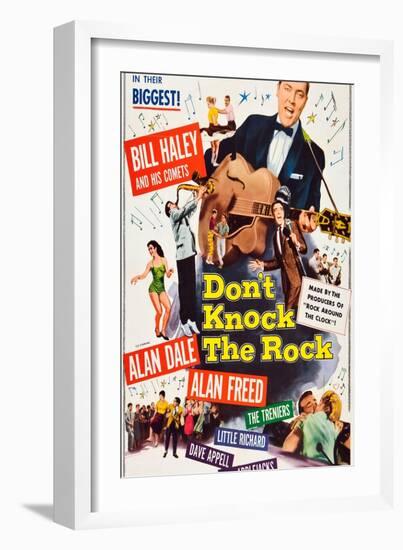 Don't Knock The Rock, Bill Haley, Alan Freed, 1956-null-Framed Premium Giclee Print