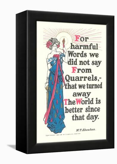 Don't Quarrel-null-Framed Stretched Canvas