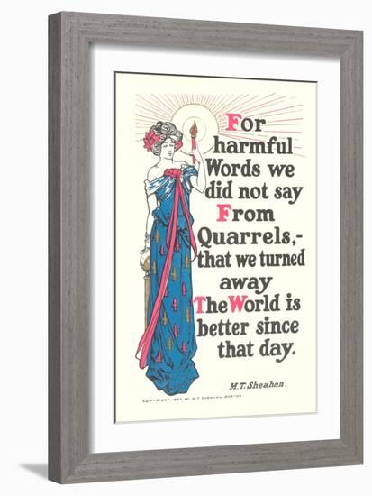 Don't Quarrel-null-Framed Art Print