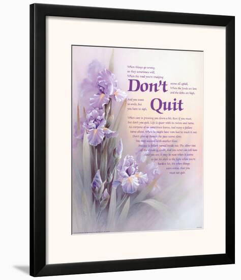 Don't Quit-T^ C^ Chiu-Framed Art Print