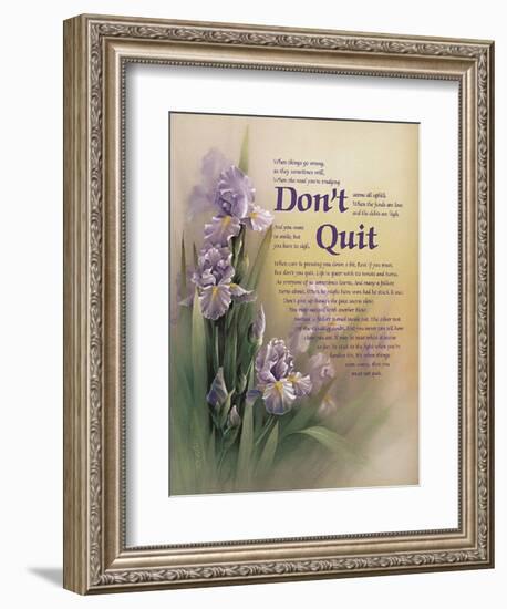 Don't Quit-unknown Chiu-Framed Art Print