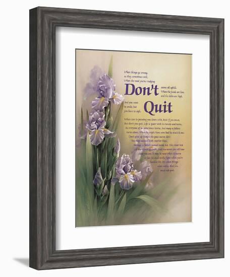 Don't Quit-unknown Chiu-Framed Art Print