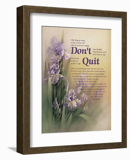 Don't Quit-unknown Chiu-Framed Art Print