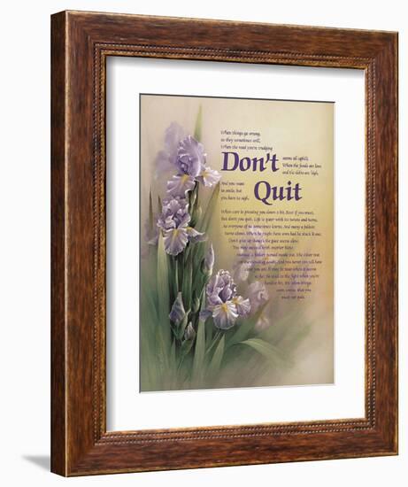 Don't Quit-unknown Chiu-Framed Art Print