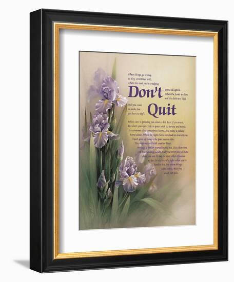 Don't Quit-unknown Chiu-Framed Art Print