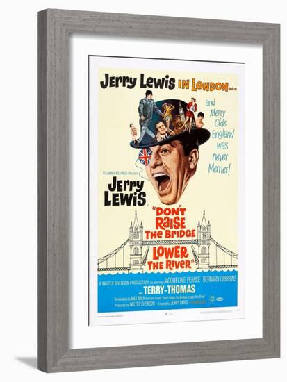 Don't Raise the Bridge, Lower the River, Jerry Lewis, 1968-null-Framed Art Print