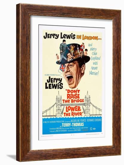 Don't Raise the Bridge, Lower the River, Jerry Lewis, 1968-null-Framed Art Print