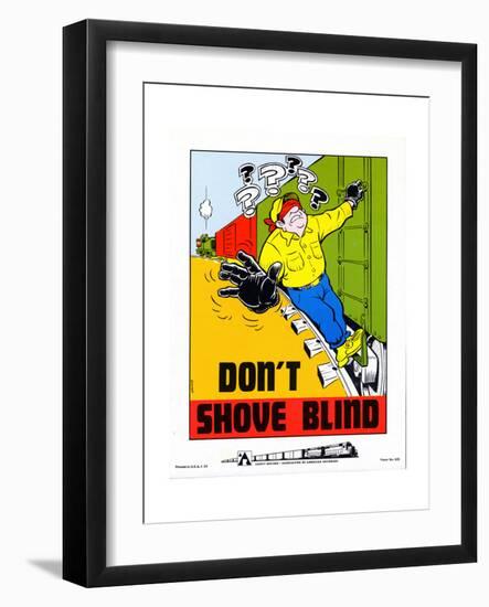 Don't Shove Blind-null-Framed Giclee Print
