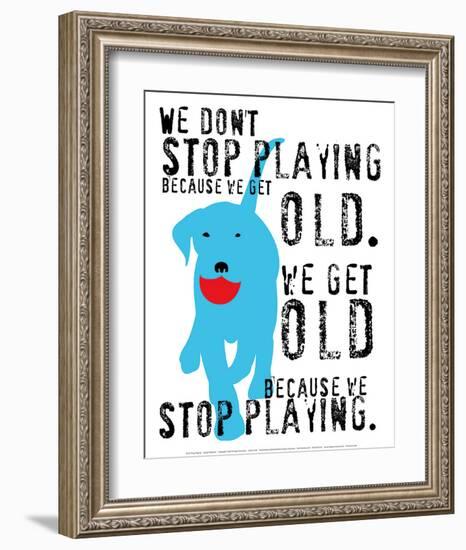 Don't Stop Playing-Ginger Oliphant-Framed Art Print