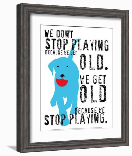 Don't Stop Playing-Ginger Oliphant-Framed Art Print