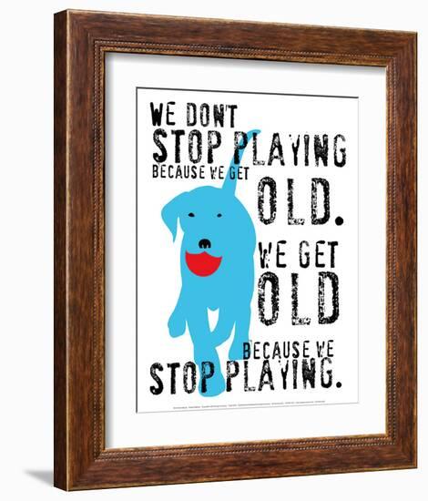 Don't Stop Playing-Ginger Oliphant-Framed Art Print