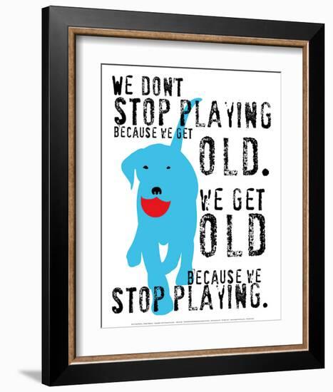 Don't Stop Playing-Ginger Oliphant-Framed Art Print